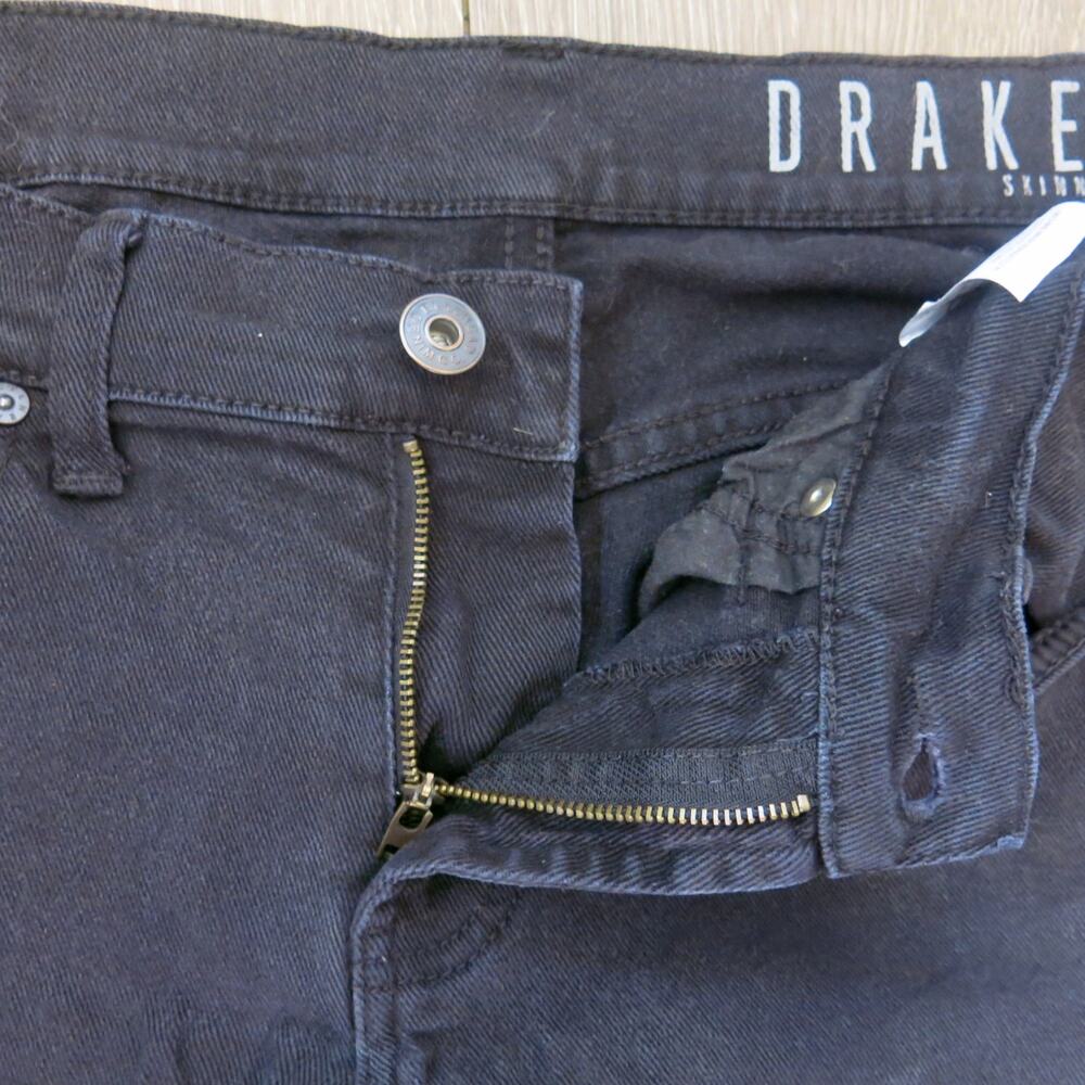 BULLHEAD DRAKES Skinniest Black Jeans Size 31x32 Men Skater Streetwear PacSun - Picture 4 of 10
